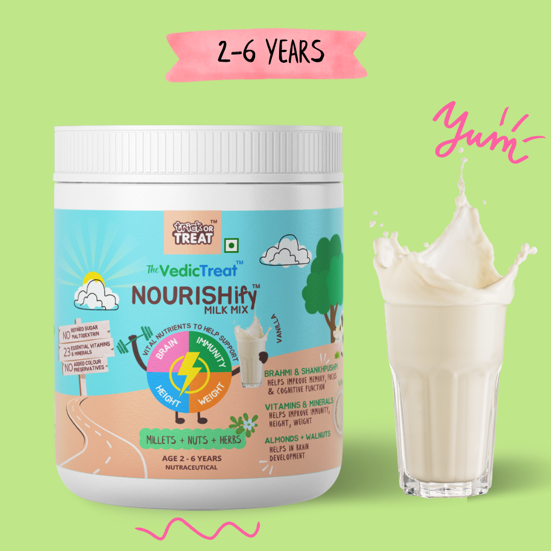 NOURISHify Nutrition Powder for Children |  Millets+Nuts+Seeds+Ayurvedic Herbs | No Refined Sugar