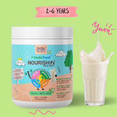 NOURISHify Nutrition Powder for Children Age 2-16 Years |  Millets+Nuts+Ayurvedic Herbs | No Refined Sugar