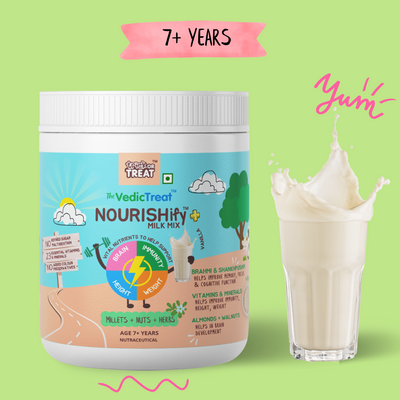 NOURISHify Nutrition Powder for Children Age 2-16 Years |  Millets+Nuts+Ayurvedic Herbs | No Refined Sugar
