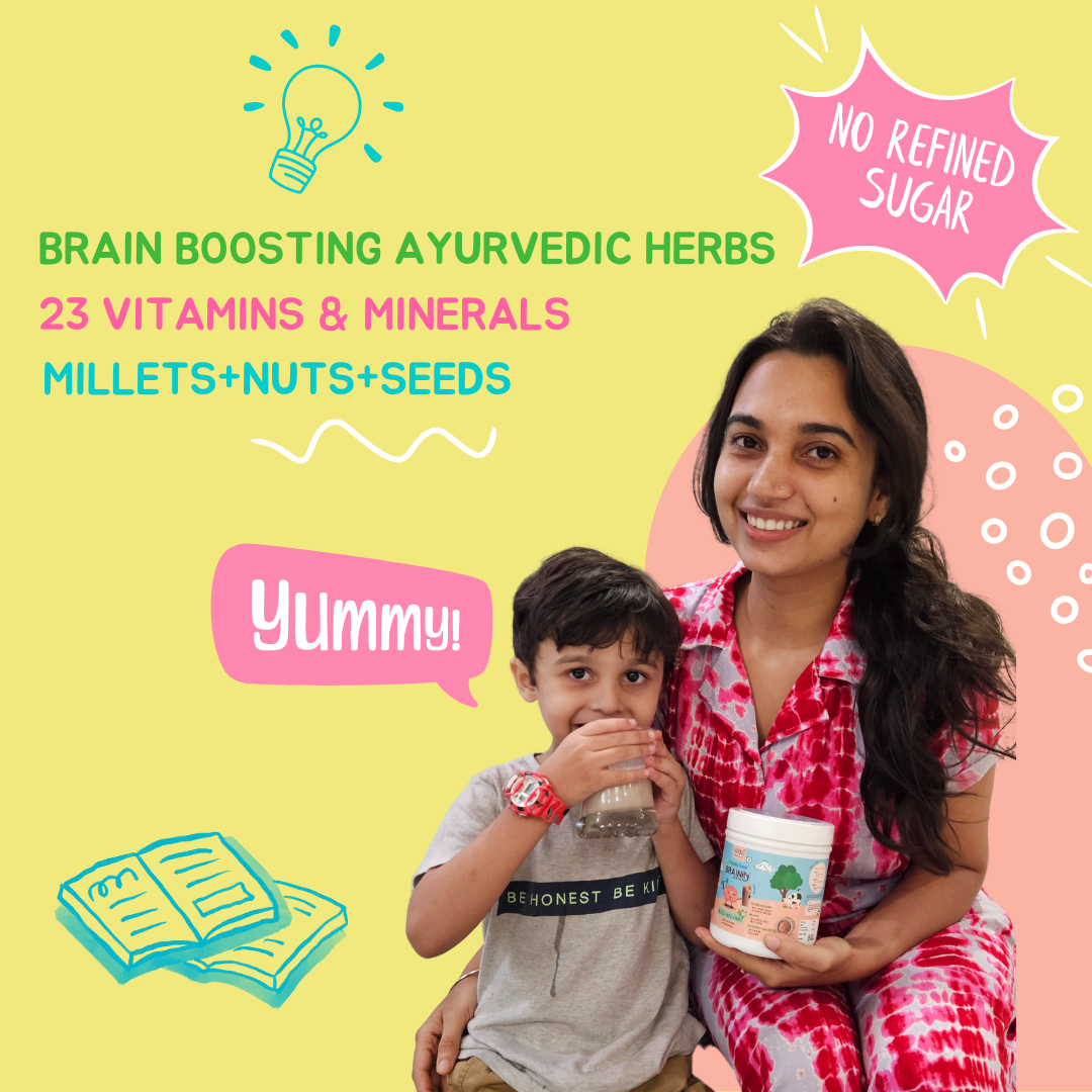 NOURISHify Nutrition Powder for Children |  Millets+Nuts+Seeds+Ayurvedic Herbs | No Refined Sugar