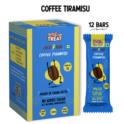 Coffee Tiramisu Coco Bars | Power of Dry Fruits & Chana Sattu | No Refined Sugar | Family Recipe