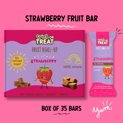 Strawberry Fruit Bars | Goodness of Strawberry & Jaggery | Sweet-Sour Treat