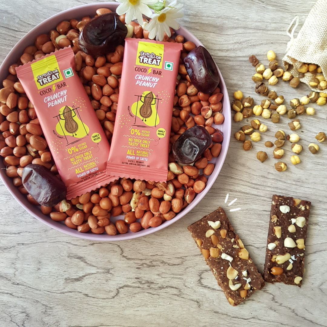 Crunchy Peanut Coco Bars | Power of Chana Sattu | No Refined Sugar | Family Recipe