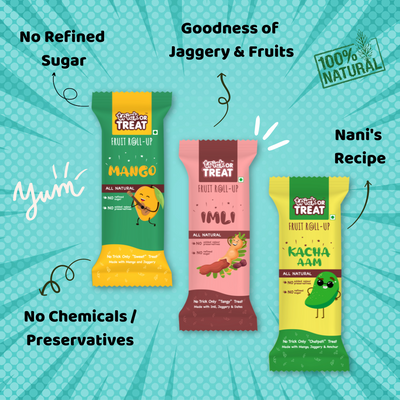 Variety Pack | Mango + Kacha Aam + Imli | 100% Natural Fruit Bars | Goodness of Fruits | Nani's Recipe | BestSeller